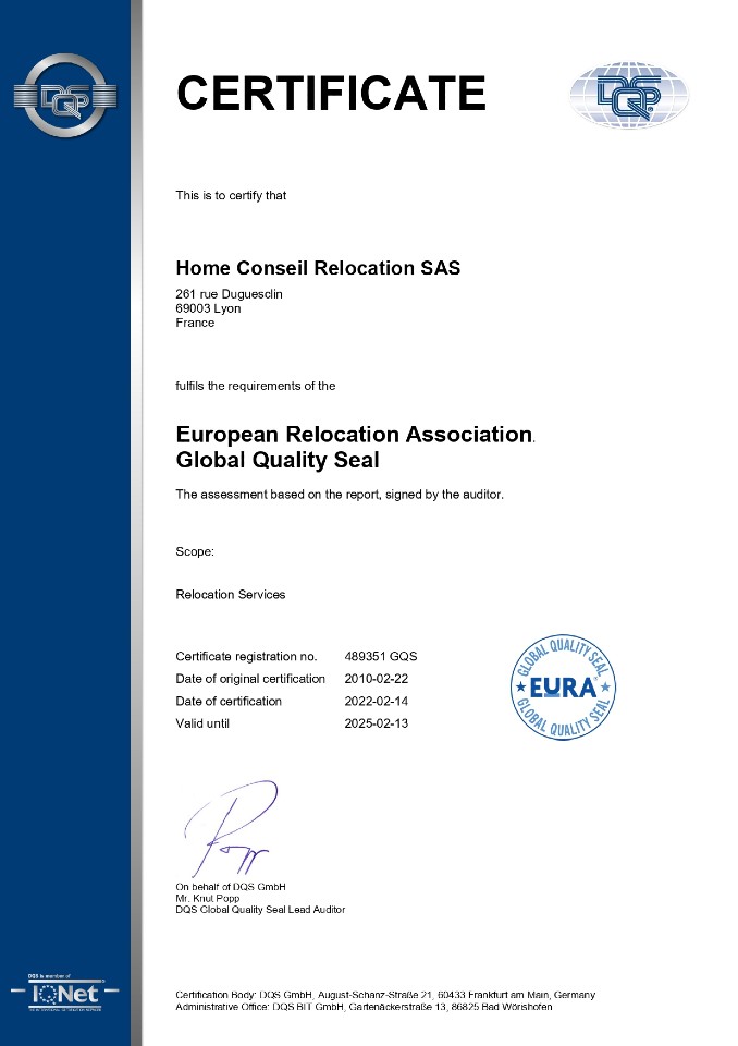 Certificat EGQS